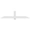 Ekena Millwork Eugene Architectural Grade PVC Gable Bracket, 96"W x 24"H x 6"D x 6"F, 6/12 Pitch GBP096X24X0606EUG00 - alternate 3